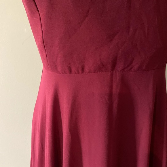 Lulu’s Mythical Kind Of Love Wine Gown Dress - Picture 6 of 9